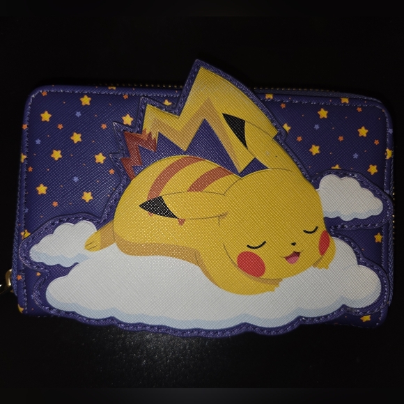 Loungefly Sleeping Pikachu & Friends Wallet - Picture 2 of 9